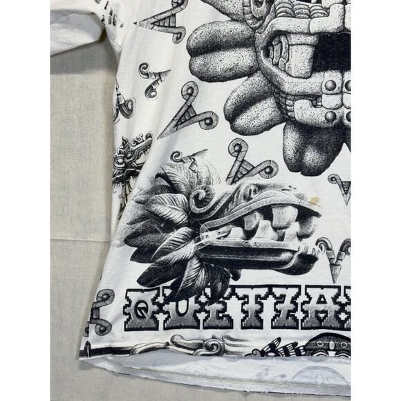 Aztec All Over Print Shirt Yazbek Tag Size 2XL - Picture 4 of 16